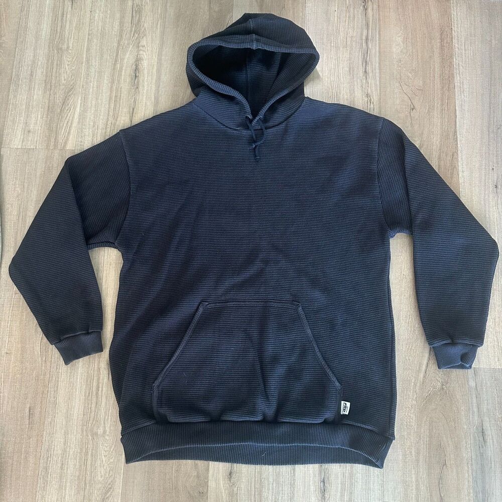 Pro Club ProClub Mens Thermal Super Heavy Black Zip Up Hoodie 3XL XXXL